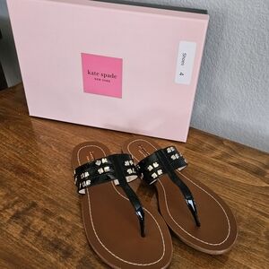 Kate Spade Black and Brown Women's Sandals